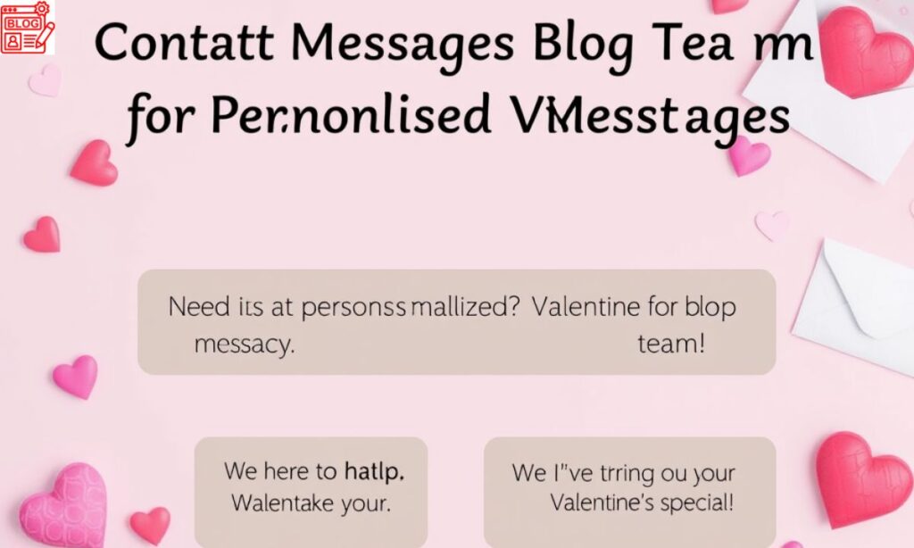 Contact Messages Blog Team for Personalized Valentine Messages
