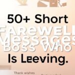 50+ Short Farewell Messages to Boss Who Is Leaving