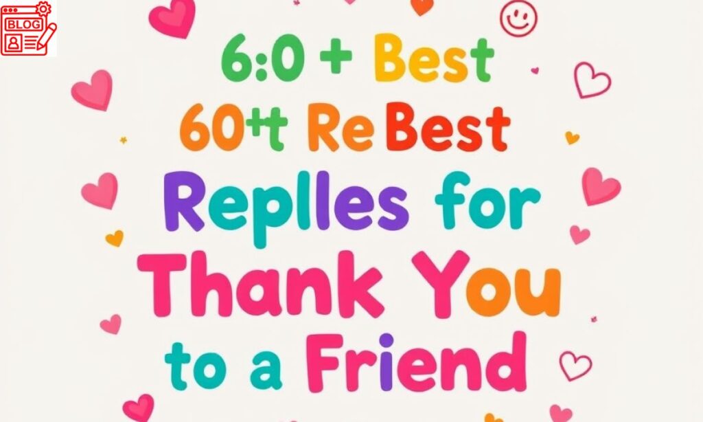 60+ Best Reply for Thank You to a Friend