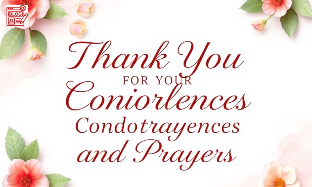 Thank You Message for Condolences and Prayers